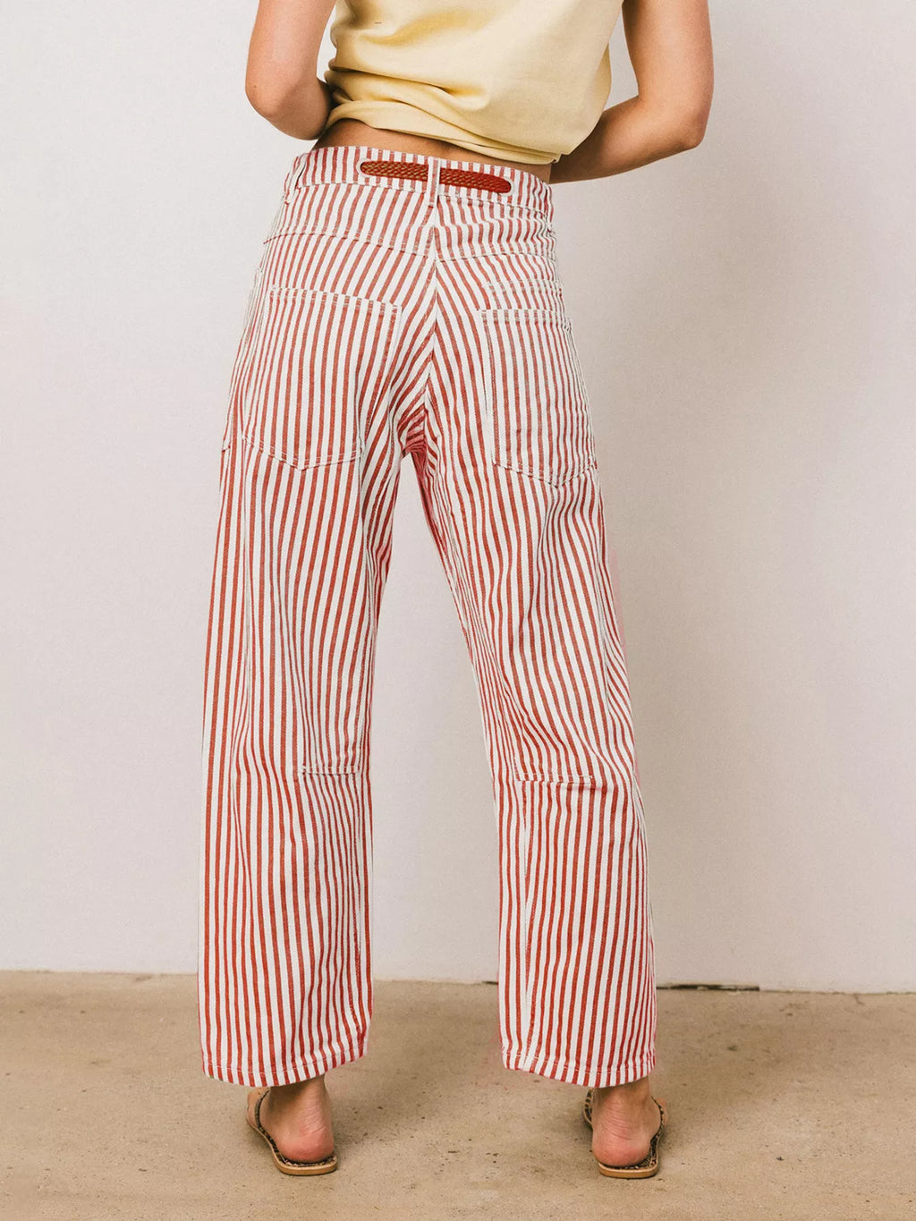 Drawstring Wide Leg Cropped Jeans (10)