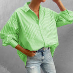 Striped Button Down Long Sleeve Shirt (8)