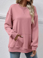Round Neck Long Sleeve Sweatshirt (13)