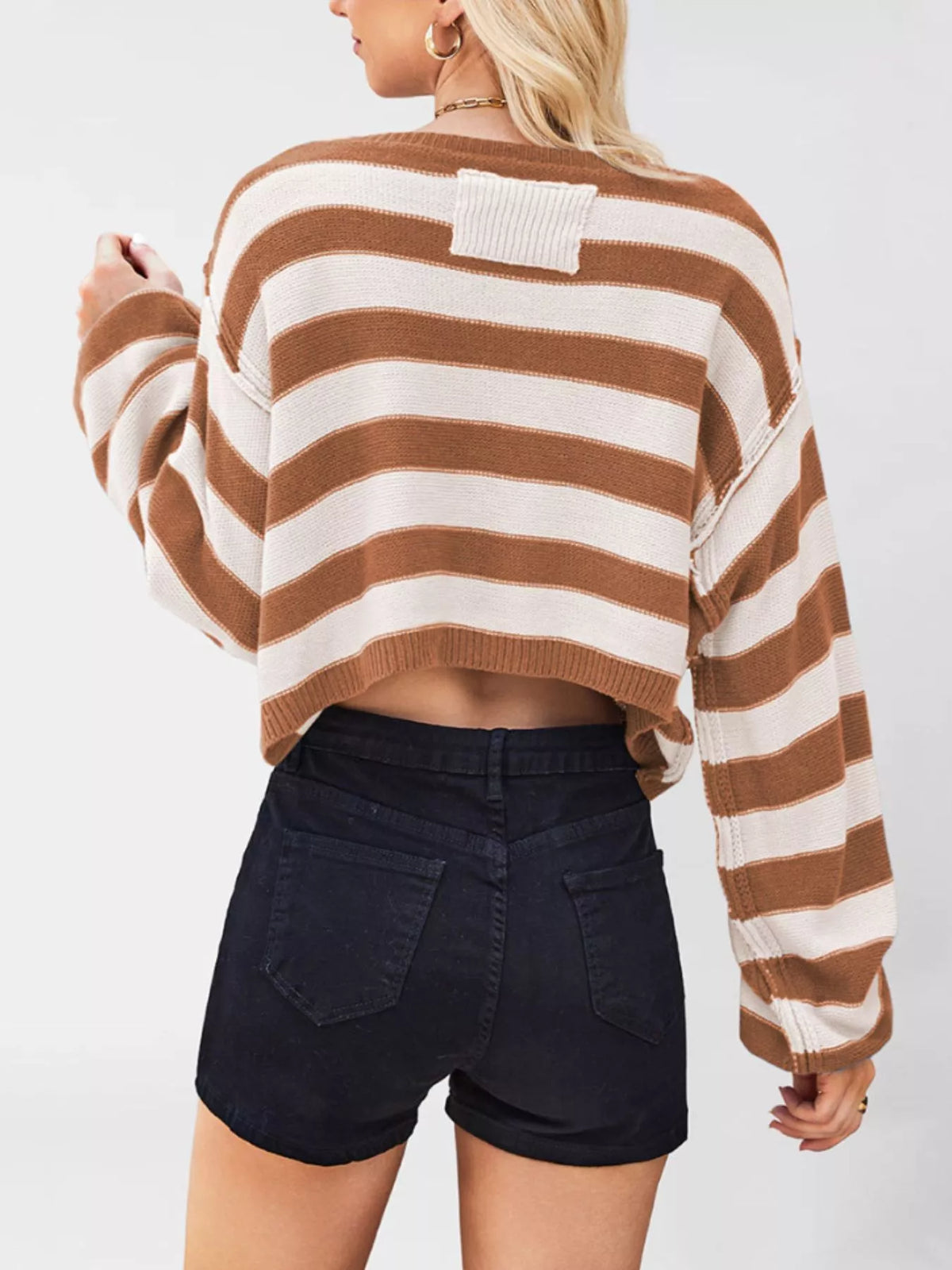 Striped Boat Neck Sweater (10)