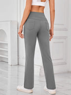 High Waist Active Pants Pockets (5)