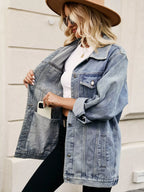 Button Up Long Sleeve Denim Jacket (17)