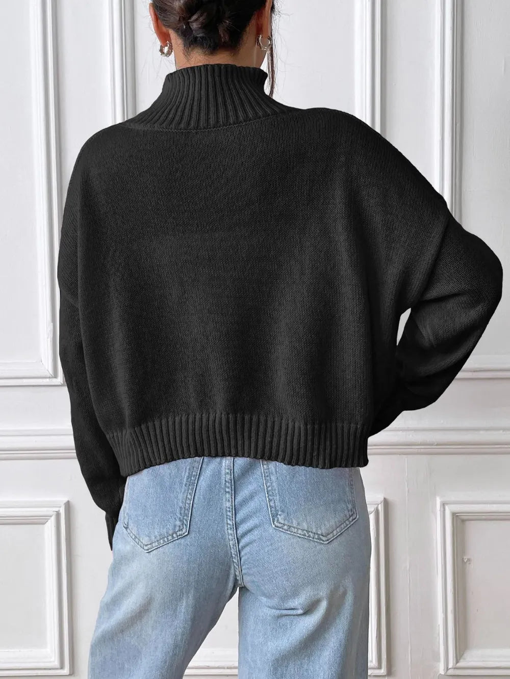 Heart Turtleneck Long Sleeve Sweater (12)