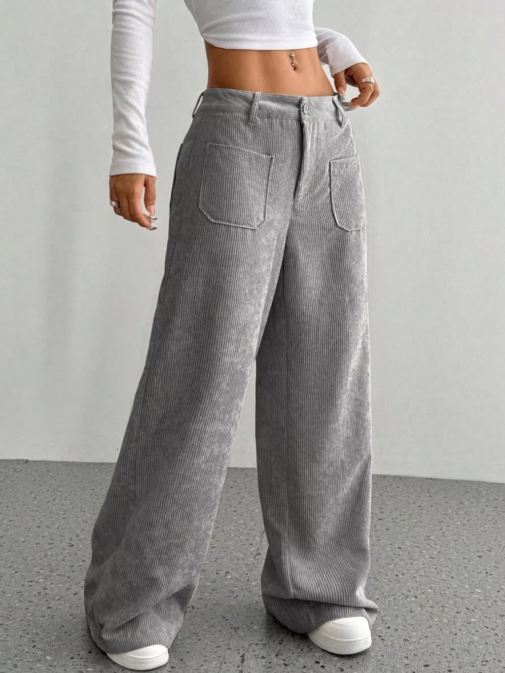 Wide Leg Corduroy Pants (21)