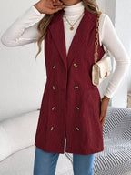 Double-breasted Long Vest Coat (6)