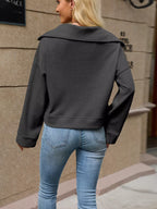 Half-zip Dropped Shoulder Sweatshirt (12)