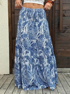 Paisley Print Maxi Skirt (12)