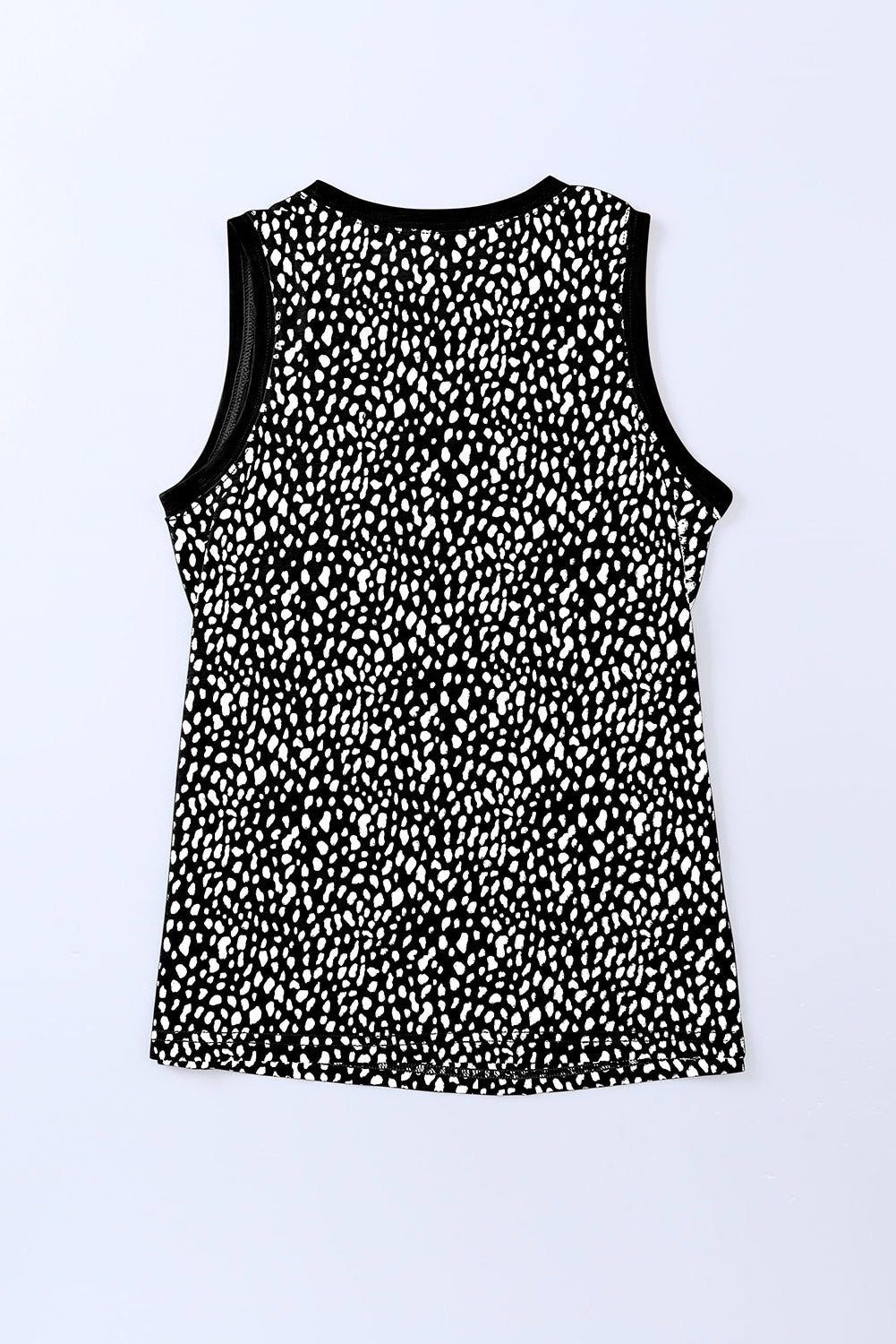 Printed Round Neck Tank Top (11)