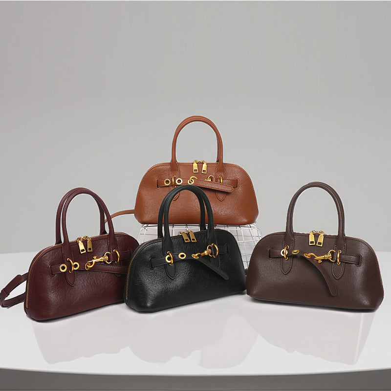 One-shoulder Cowhide Crossbody Bag photo 1