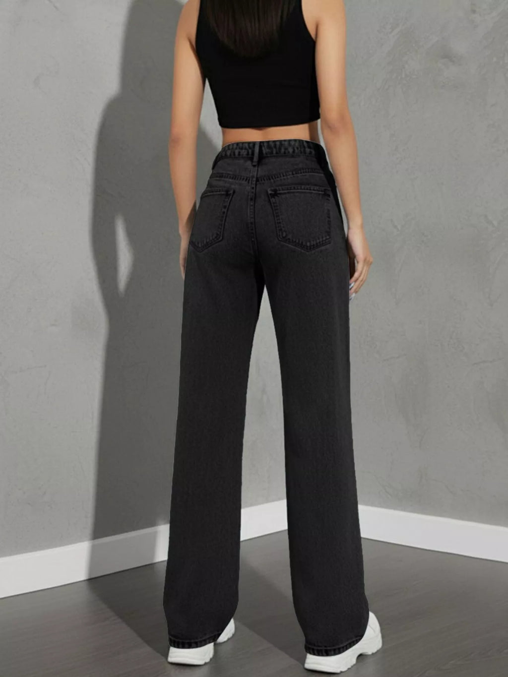 High Waist Wide Leg Jeans (30)