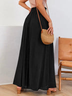 Drawstring Wide Leg Pants Pockets (5)