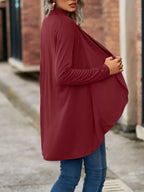 Open-front Dropped Shoulder Cardigan (23)