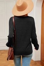 V-neck Dropped Shoulder T-shirt (4)