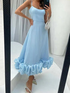 Ruffle Hem Scoop Neck Midi Dress (9)