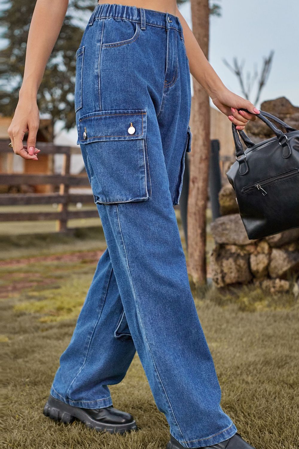 Loose Fit Long Jeans Pockets (3)
