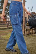 Loose Fit Long Jeans Pockets (3)