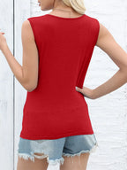 Cutout Twisted Round Neck Tank (8)