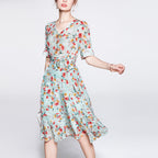 Waist Closed Senior Sense Mulberry Silk Dress photo 3
