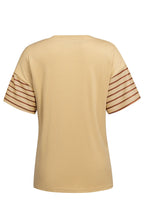 Striped Round Neck Short Sleeve T-shirt (12)