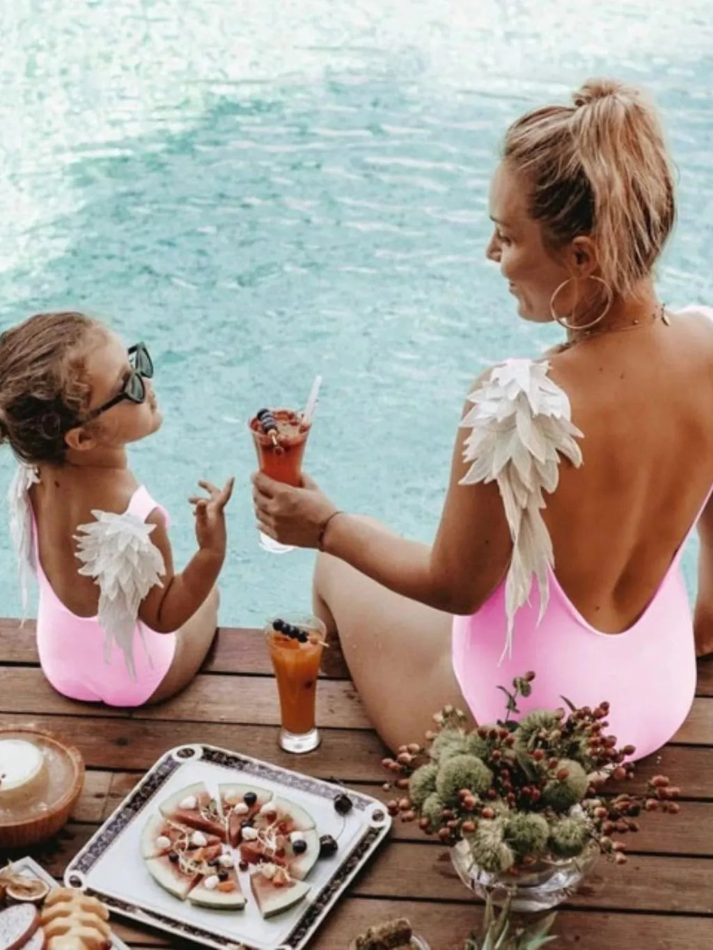 Backless Wide Strap Parent-child Swimwear (14)