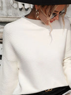 Mock Neck Drop Shoulder Knit Top (11)