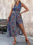 Paisley Print Sleeveless Romper (7)