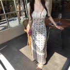Polka Dot Brace Dress photo 18