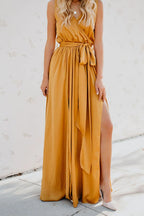 Surplice Tie Waist Maxi Dress (6)