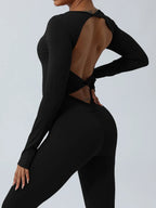 Twisted Backless Long Sleeve Jumpsuit (4)