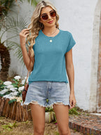 Round Neck Short Sleeve T-shirt (2)