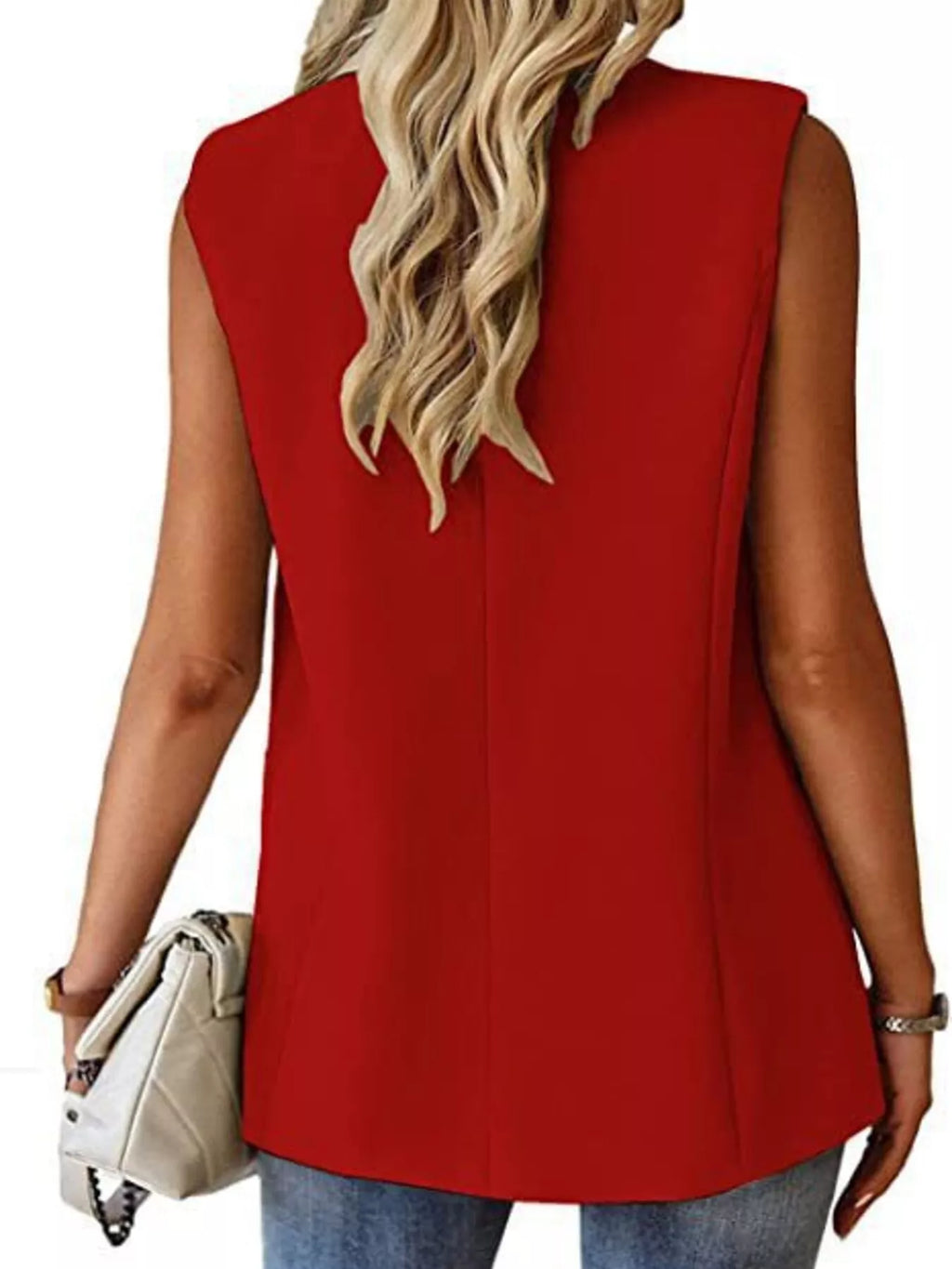 One Button Blazer Vest (8)