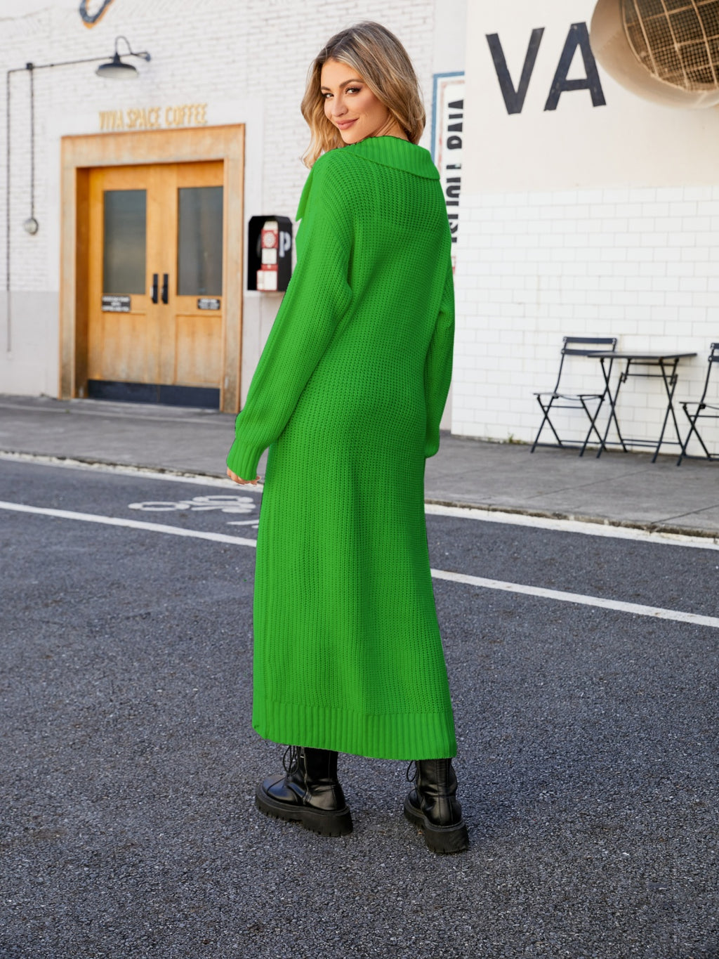 Full Size Collared Open Front Duster Cardigan (3)