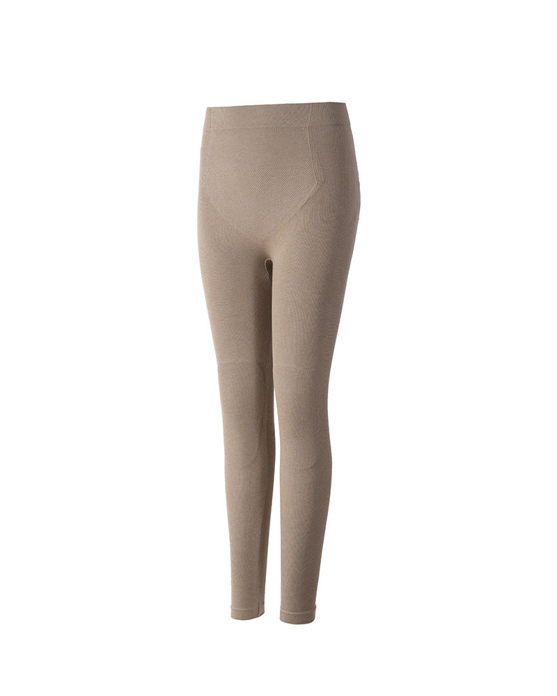 Warm Belly Kneepad High Waist Woollen Trousers variant CJYD182568701AZ