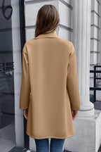 Lapel Collar Long Sleeve Blazer (2)