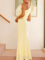 One-shoulder Floral Cutout Dress (11)