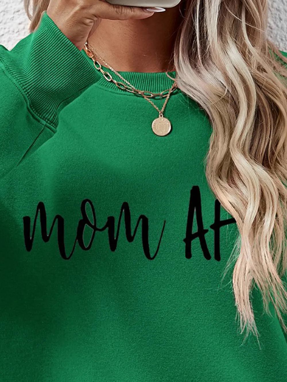Letter Graphic Dropped Shoulder Sweatshirt (23)