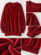 Full Size Crew Neck Drop Shoulder Sweatshirt Plus (15)