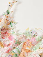 Floral Lace Sleeveless V-neck Midi Dress (9)