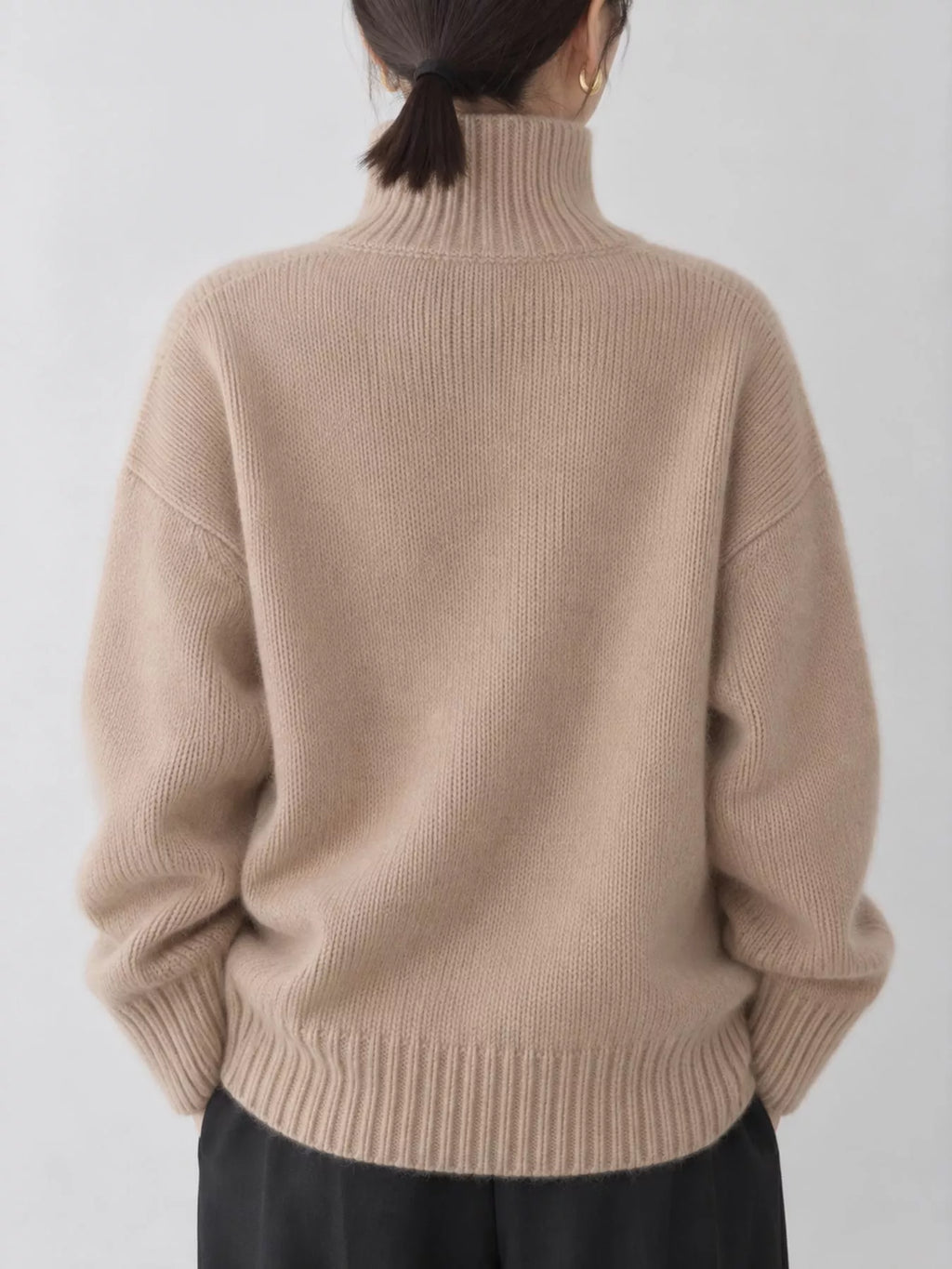Turtleneck Dropped Shoulder Sweater (21)