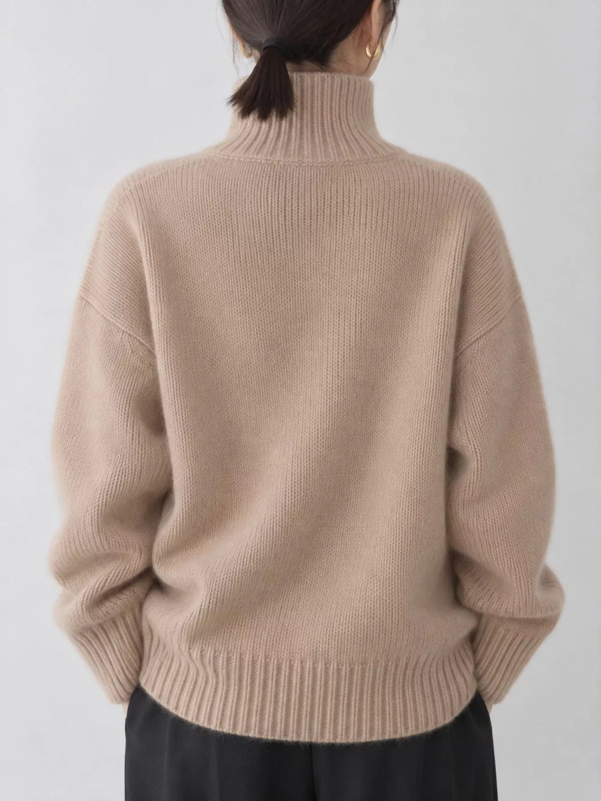 Turtleneck Dropped Shoulder Sweater (21)