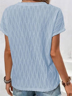 Full Size Round Neck Short Sleeve T-shirt (6)