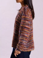 Chunky Knit V-neck Button-up Cardigan (3)