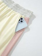 Block Round Neck Top Pants Set (12)