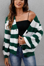 Striped Button Up Long Sleeve Sweater (18)