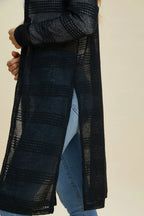 Full Size Open Front Longline Cardigan (36)
