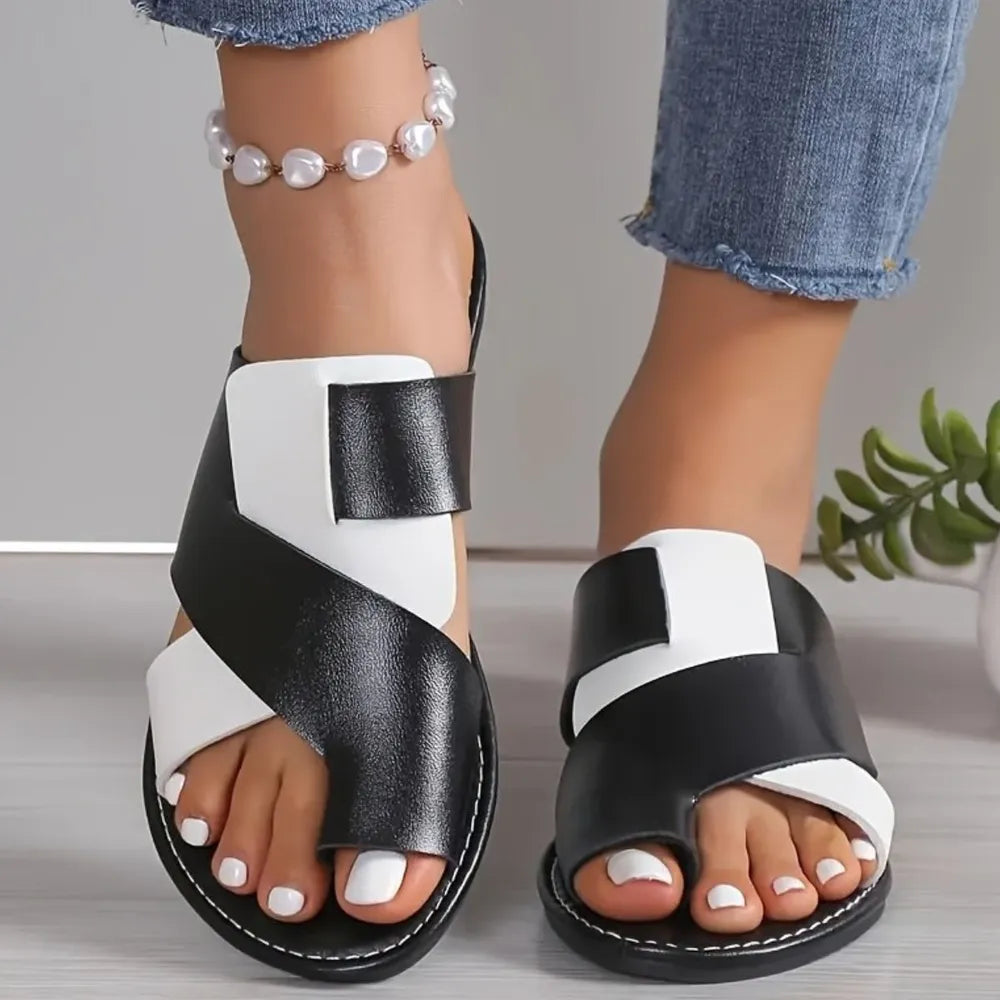 Toe Loop Flats Sandals (4)