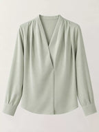Long Sleeve Satin Blouse (12)