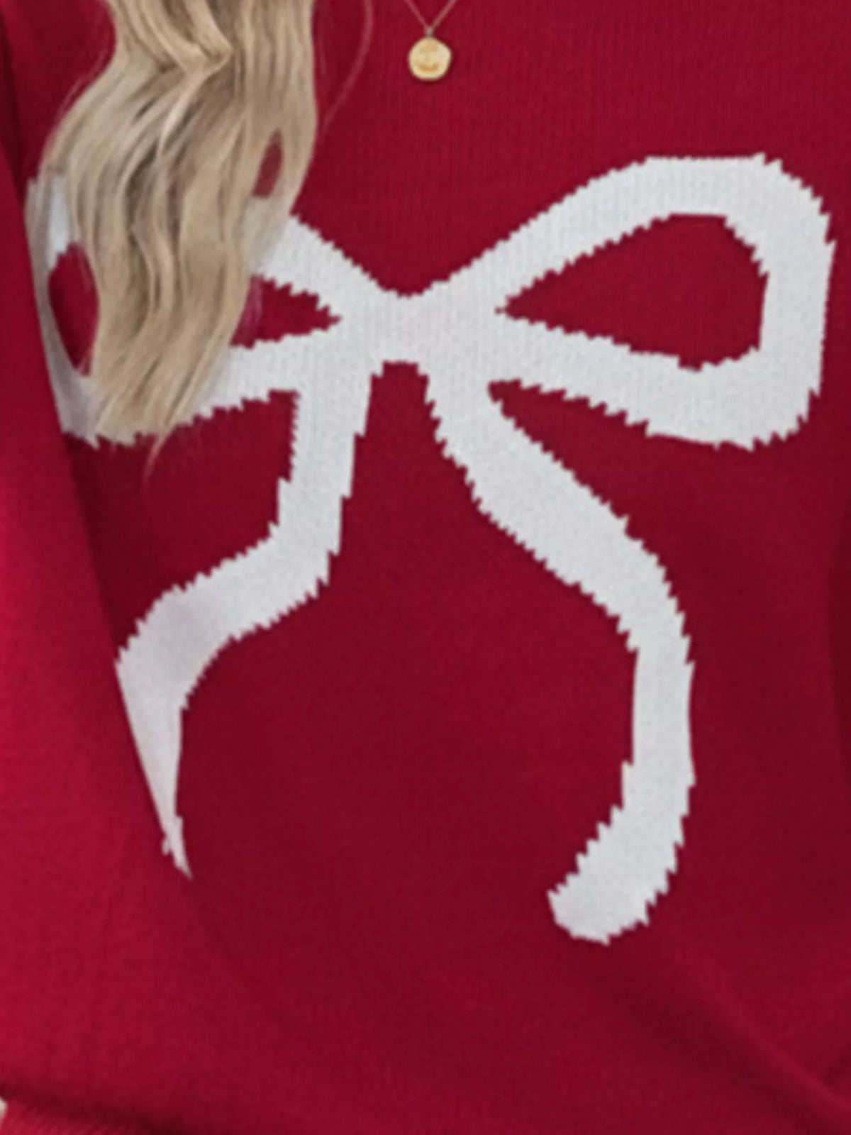 Bow Round Neck Sweater (10)