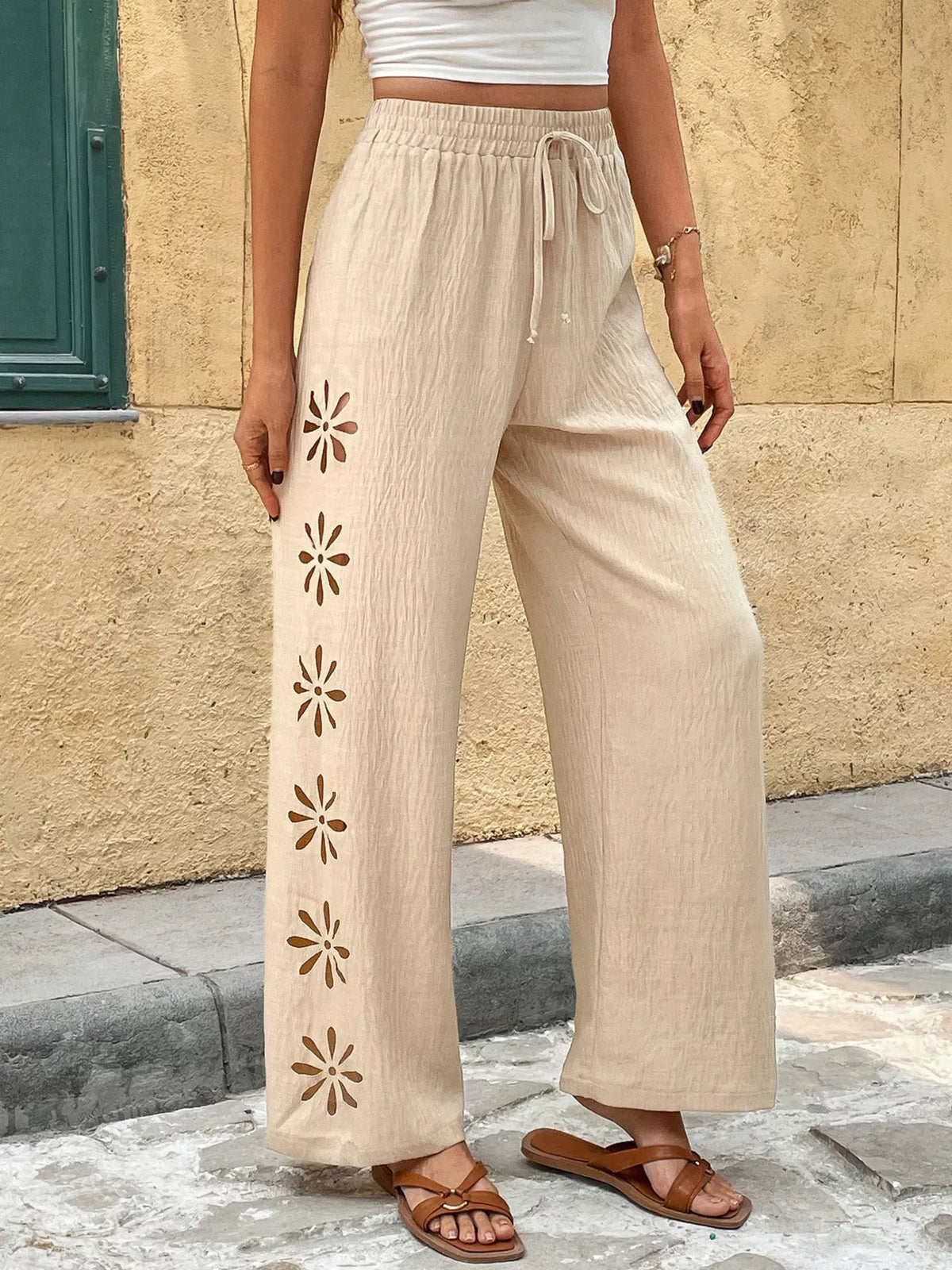 Casual Wide-leg Pants (2)