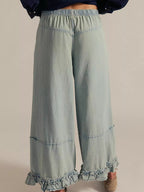 Wide-leg Ruffle Hem Jeans (6)